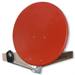 Satspiegel Gibertini 65 cm ziegelrot 3er PACK 