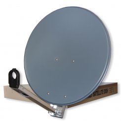 Satspiegel Gibertini 85 cm anthrazit 3er PACK 