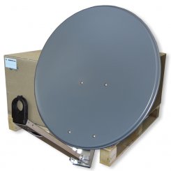 Satspiegel Gibertini 65 cm anthrazit 10er PACK 