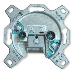 Polytron Einzeldose 2-loch TV/RADIO PODO 4 U 