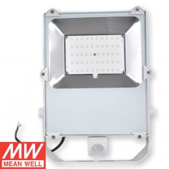 Summit LED Flutlichtstrahler SJFLPS 50 Watt weiß mit Sensor 