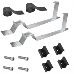 Flachdachhalter-Set 17° für 1 PV-Modul (~ 175x115) 
