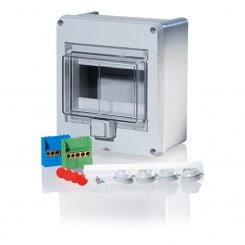 Feuchtraum Kleinverteiler Aufputz IP55 1-reihig 6TE 