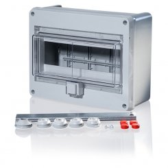 Feuchtraum Kleinverteiler Aufputz IP55 1-reihig 10TE 