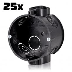 25 Stück Unterputz Gerätedosen E106M25 46mm tief - inkl. Schrauben 