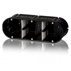 Unterputz Gerätedose 3-fach UP30 63mm tief - inkl. Schrauben 