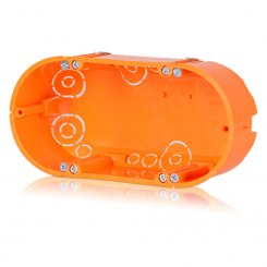 Hohlwand Gerätedose E118 2x68mm 47mm tief 