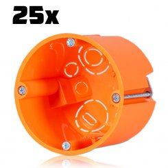 25 Stück Hohlwand Geräte-Verbindungsdose E117 Ø 68mm 61mm tief 