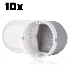 10 Stück Hohlwand Elektronikdose E5000HF Ø 68mm 70mm tief halogenfrei 