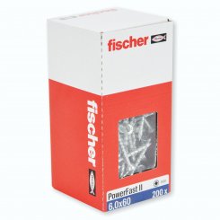 Fischer Schrauben Power-Fast II 6,0x60mm - 200 Stück 