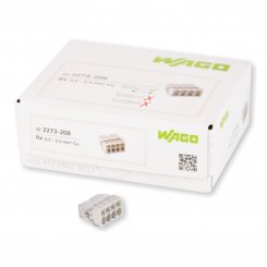 50 Stück Wago 8polig 0,5 - 2,5mm² Compact Verbindungsklemmen (2273-208) 