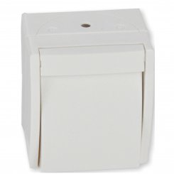 Busch-Jaeger 2601/6 W-54 Schalter Aus/Wechsel, alpinweiß 