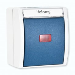 Busch-Jaeger 2601/2 SKWNH-53 2-polig, Heizung, grau/blaugrün 