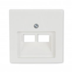 Busch-Jaeger Zentralscheibe für UAE/IAE/ISDN 2-fach, alpinweiss, 1803-02-914, Balance SI 