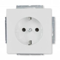 Busch-Jaeger Schuko Steckdosen-Einsatz 1-fach, studioweiss, 20 EUC-84, future® linear 