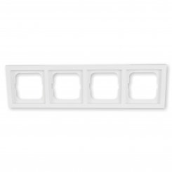 Busch-Jaeger Abdeckrahmen 4-fach, studioweiss, 1724-184K, future® linear 