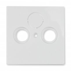 Busch-Jaeger Zentralscheibe für TV / Radio / SAT, 2 oder 3-loch, studioweiss, 1743-84, future® linear 