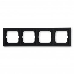 Busch-Jaeger Abdeckrahmen 4-fach, schwarz matt, 1724-885K, future® linear 
