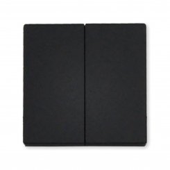 Busch-Jaeger Doppelwippe für Schalter / Taster, schwarz matt, 1785-885, future® linear 