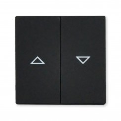 Busch-Jaeger Wippe für Jalousieschalter & -taster, schwarz matt, 1785 JA-885, future® linear 