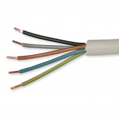 Mantelleitung Eca NYM-J 5 x 2,5 mm² grau RG100m 