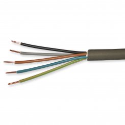 Erdkabel Eca NYY-J 5 x 1,5 mm² schwarz RG50m 