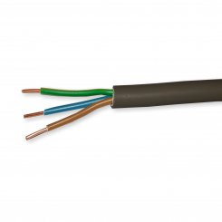 Erdkabel Eca NYY-J 3 x 2,5 mm² schwarz RG50m 