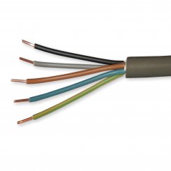 Erdkabel Eca NYY-J 5 x 2,5 mm² schwarz RG100m 