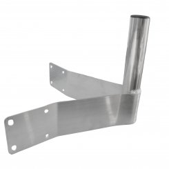 Hauseck-Wandhalter ALU 15cm Wandabstand  Ø 50 mm 