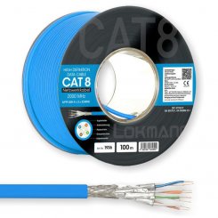 Netzwerkkabel Simplex CAT8 S/FTP AWG22 2000MHz 100m 
