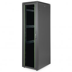 Netzwerkschrank 42HE Standschrank 600x800x2053mm (BxTxH) - 19" schwarz - montiert 