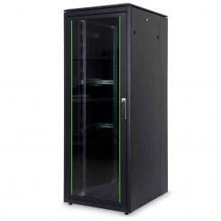 Netzwerkschrank 42HE Standschrank 800x1000x2053mm (BxTxH) - 19" schwarz - montiert 