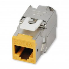 Koscom Keystone Modul CAT 6A - gelb - RJ45 Buchse, VE/1 Stck 