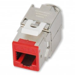 Koscom Keystone Modul CAT 6A - rot - RJ45 Buchse, VE/1 Stck 