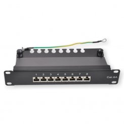 Patchpanel 8-Port 10 Zoll schwarz 