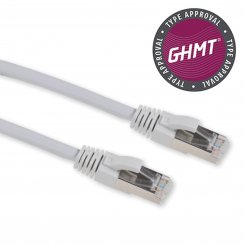 Patchkabel Cat 6A S-FTP Grau 0,50m - GHMT zertifiziert 