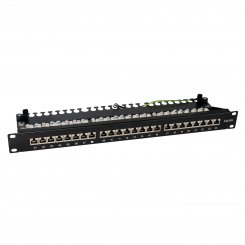 Patchpanel 24-Port 19 Zoll schwarz 