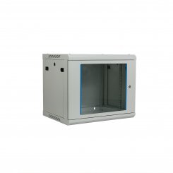 B-WARE Koscom Wandschrank 9HE Wandmontage 600x450x503 (BxTxH) - 19" - montiert - grau 