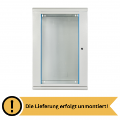 Koscom Wandschrank 18HE Wandmontage 600x450x903 (BxTxH) - 19" - unmontiert - grau 