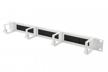 Koscom Kabelrangierpanel für Netzwerkschrank mit Bürstenleisten - 19" (483mm) grau 