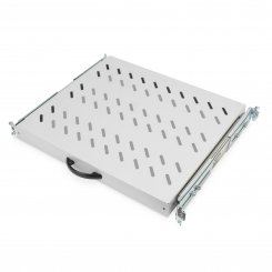 Koscom Fachboden ausziehbar mit Griff für Netzwerkschrank 365mm Tief grau - 19" (483mm) 