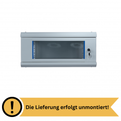 Koscom Wandschrank 4HE Wandmontage 600x600x280 (BxTxH) - 19" - unmontiert - grau 