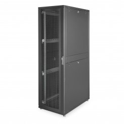 Netzwerkschrank 42HE Standschrank 600x1000x2050mm (BxTxH) - 19" schwarz - montiert 