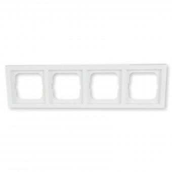 Busch-Jaeger Abdeckrahmen 4-fach, studioweiss, 1724-184K, future® linear 