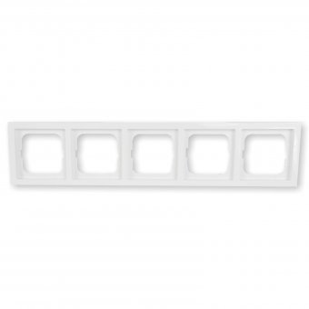 Busch-Jaeger Abdeckrahmen 5-fach, studioweiss, 1725-184K, future® linear 