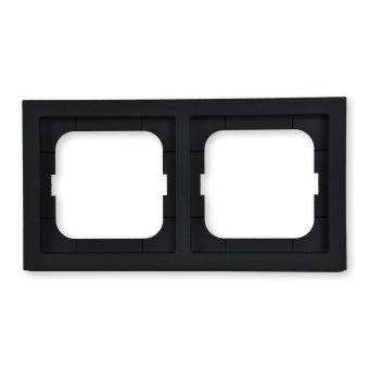 Busch-Jaeger Abdeckrahmen 2-fach, schwarz matt, 1722-885K, future® linear 