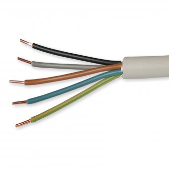 Mantelleitung Eca NYM-J 5 x 2,5 mm² grau RG100m 