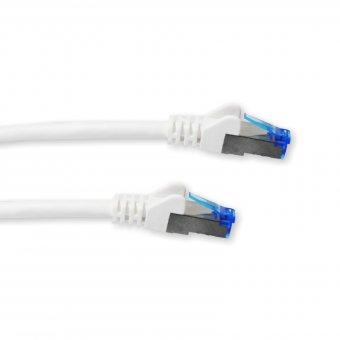 Patchkabel Cat 6A S-FTP Weiß 10,00m 