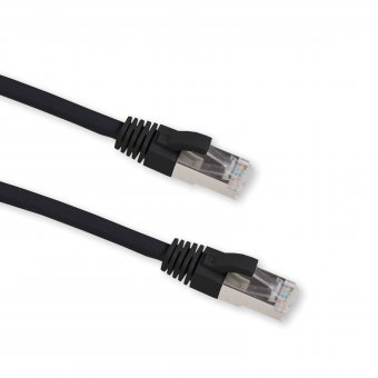 Patchkabel Cat 6A S-FTP Schwarz 1,00m 