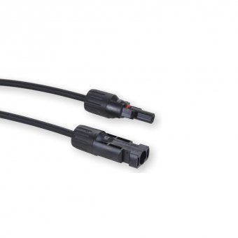MC4 Verlängerungskabel 6mm² 2m schwarz 